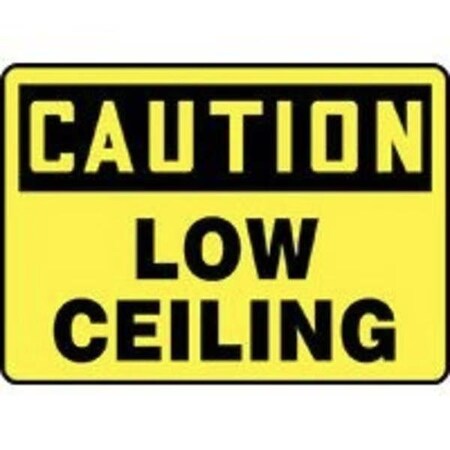 Accuform BILINGUAL OSHA CAUTION SAFETY SIGN LOW MADC844VS